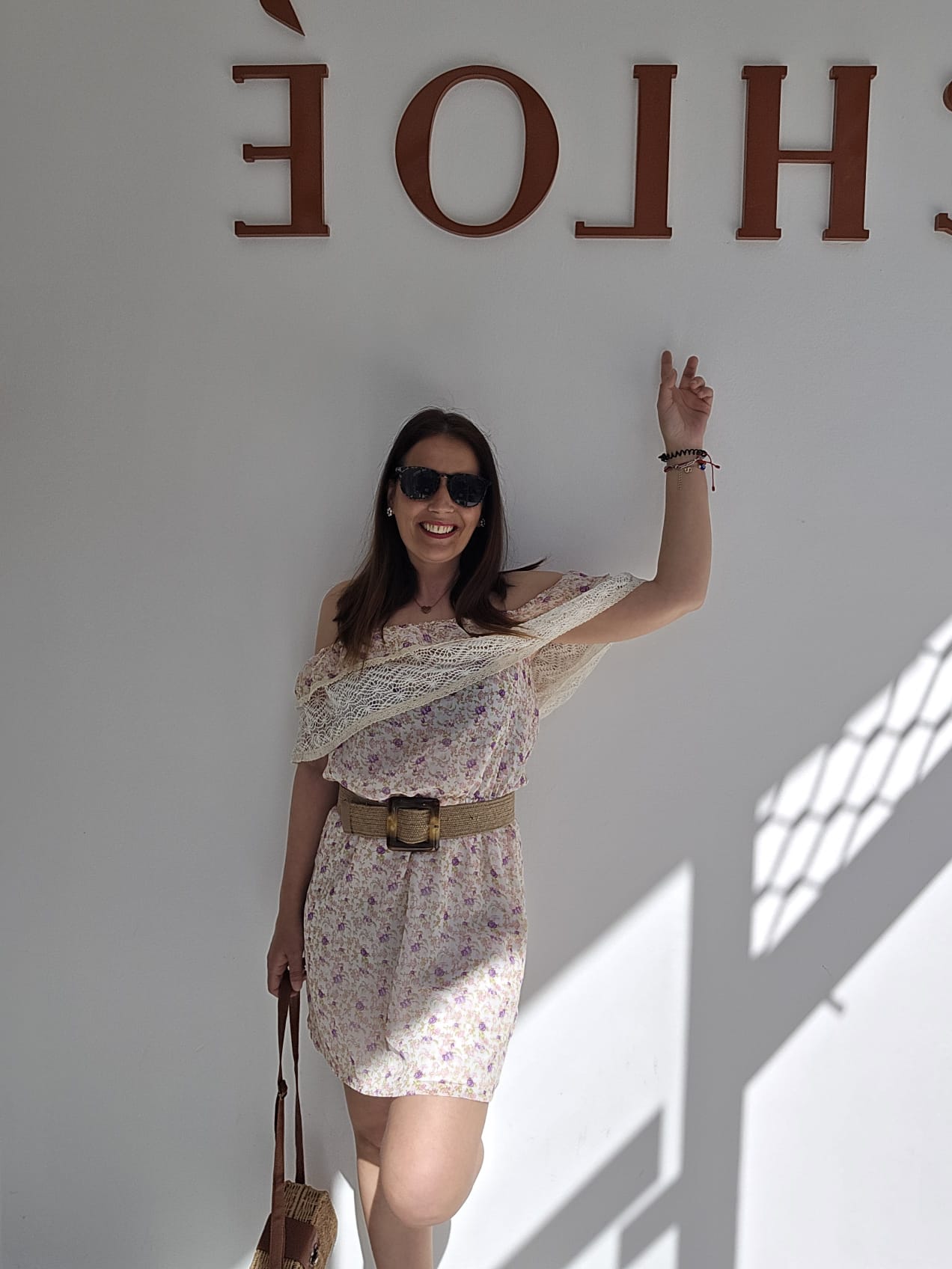 Vestido croche flores