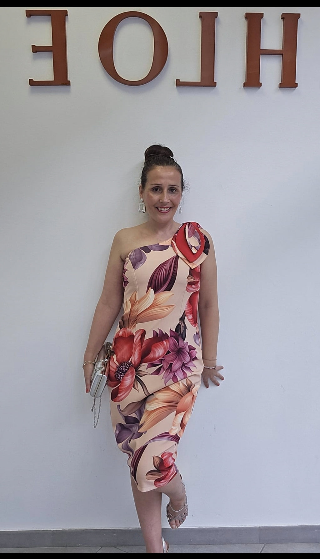 Vestido de fiesta flores