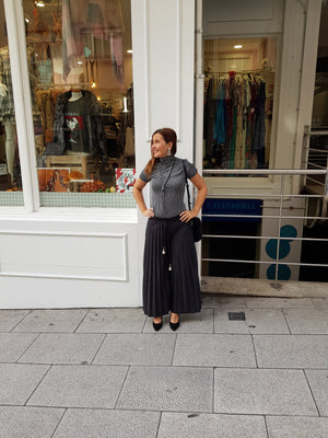 Falda pantalón plisada - Cloe Boutique