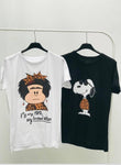 Camiseta Mafalda Print - Cloe Boutique