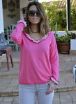 Jersey rosa chicle Siara - Cloe Boutique