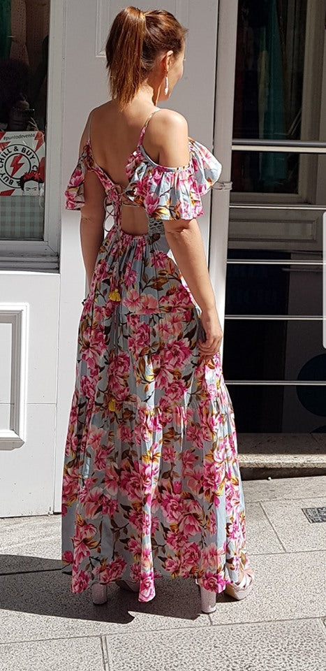 Vestido Fucsia Vestidos Largos Rosa Mexicano Magenta Long Dress México