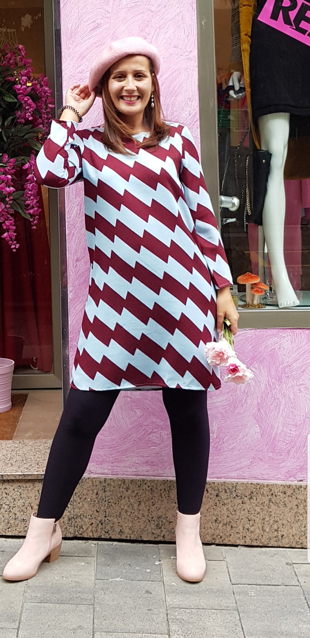 Vestido zigzag - Cloe Boutique