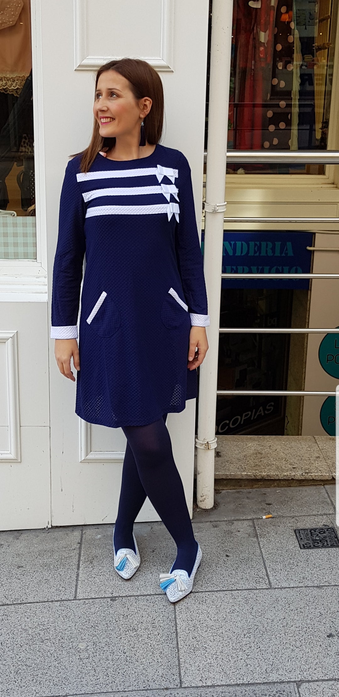 Vestido marinero Akinolaude - Cloe Boutique