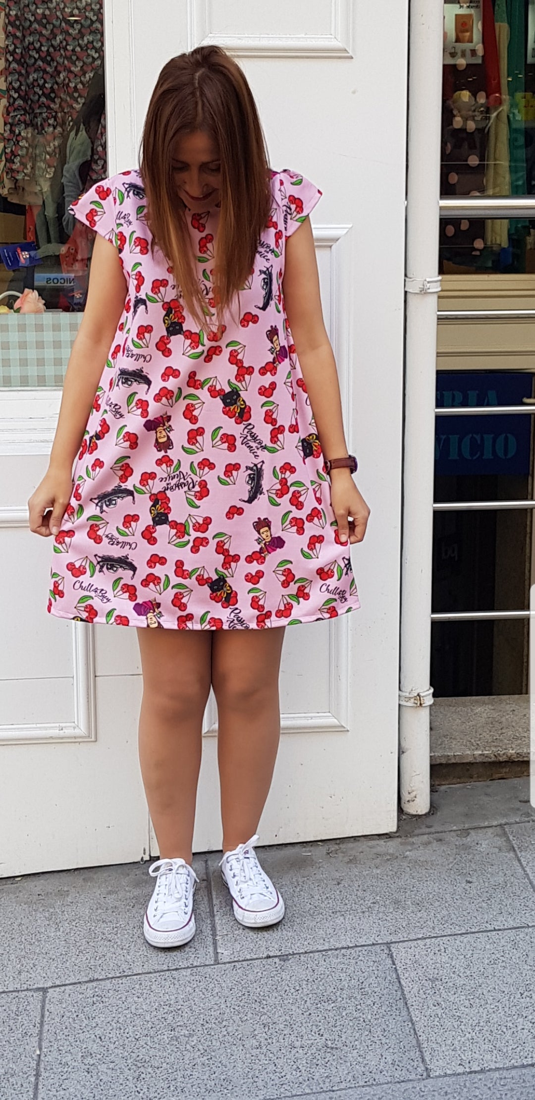Vestido cherry Chill&Buy - Cloe Boutique
