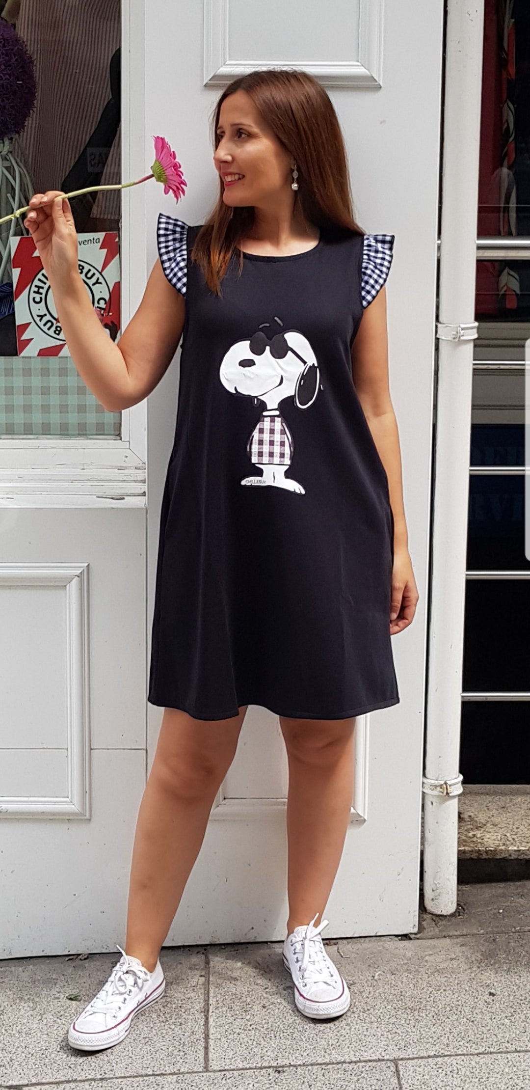 Vestido Snoopy Chill & Buy - Cloe Boutique
