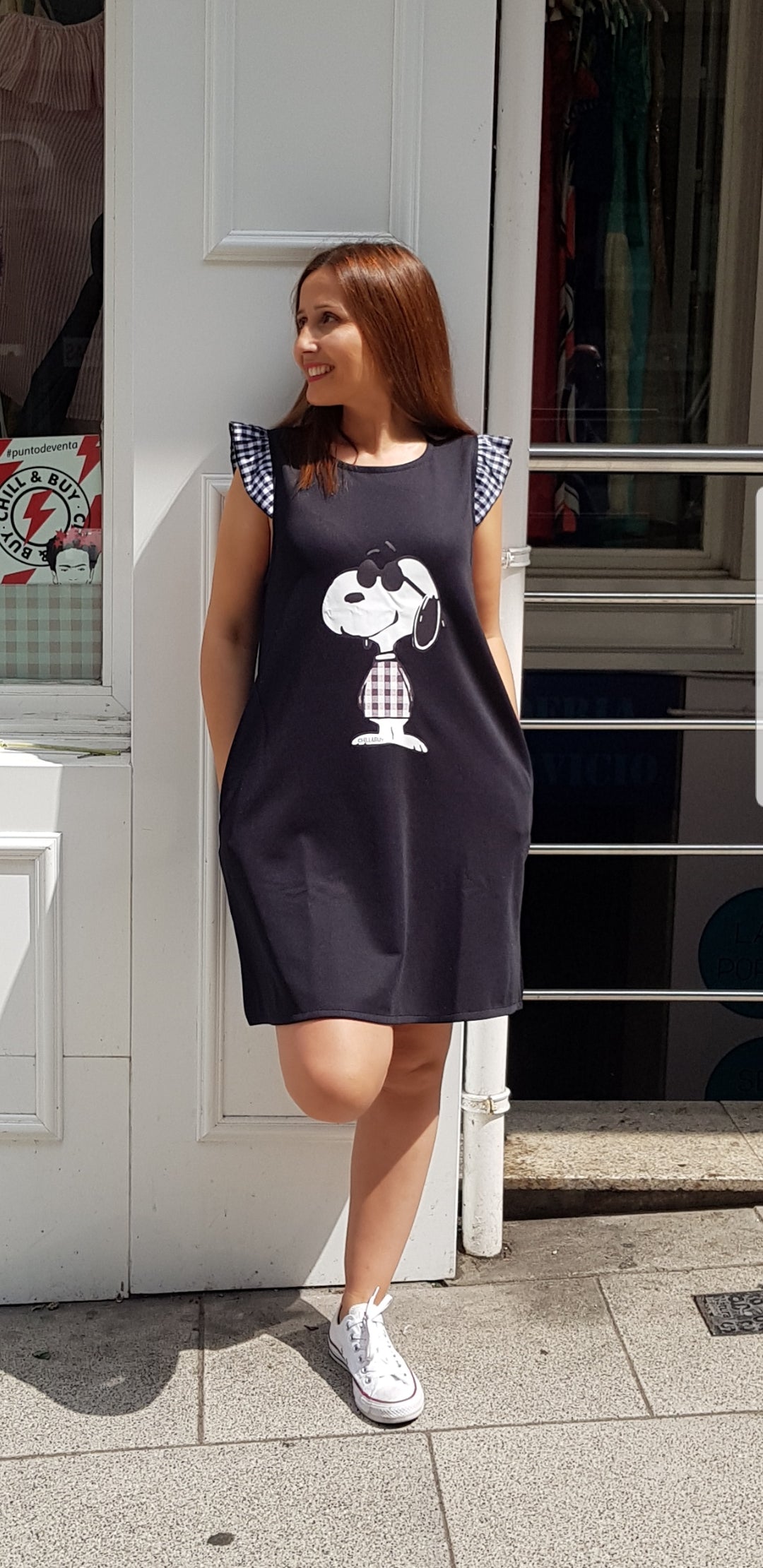 Vestido Snoopy Chill & Buy - Cloe Boutique