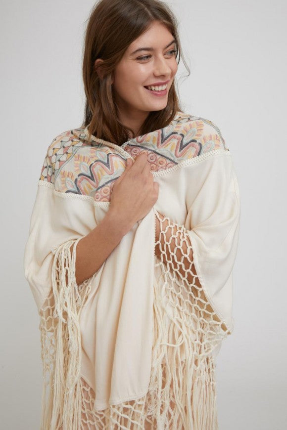 Poncho Geometric Nekane - Cloe Boutique